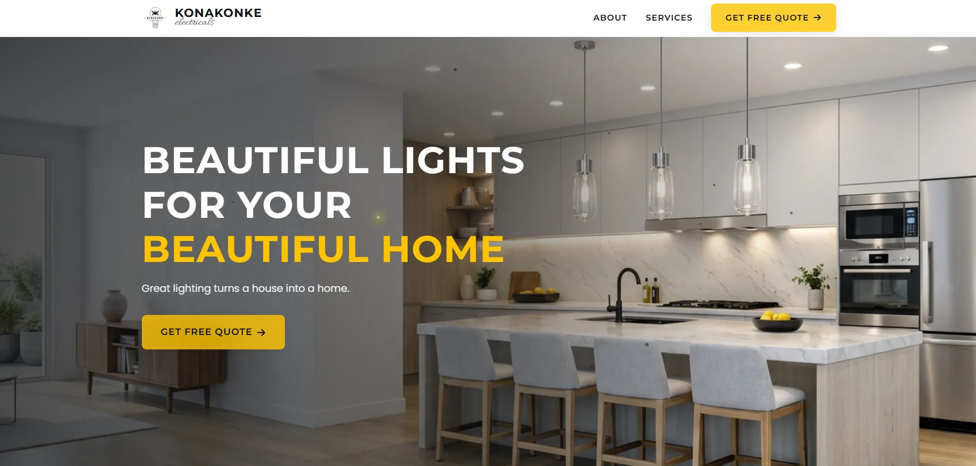 Konakonke Electricals Website