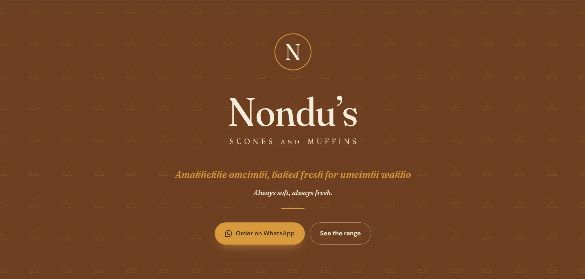 Nondu's Scones Website